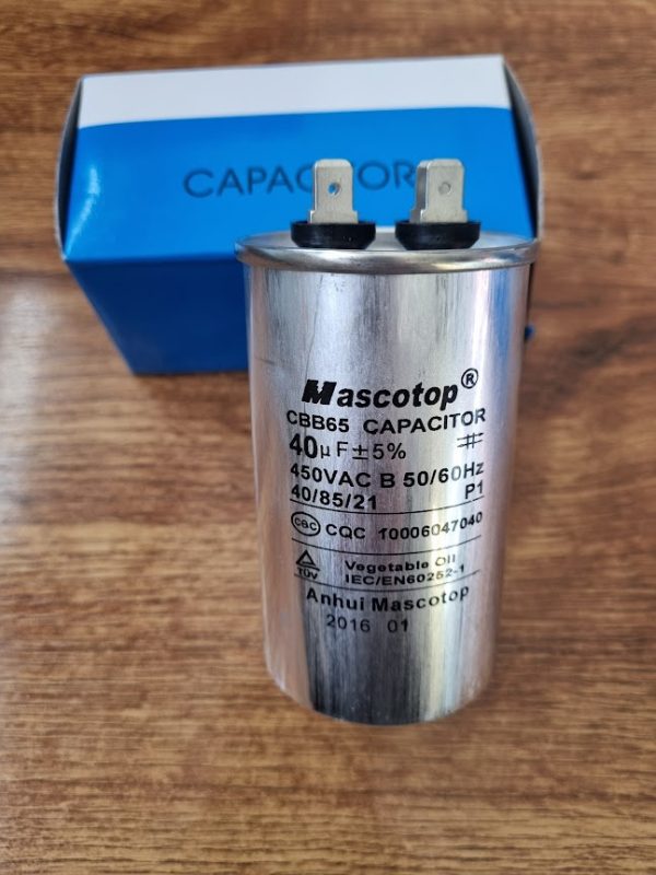 Кондензатор 40mF/450VAC метален / 412ML40