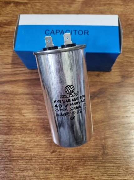 КОНДЕНЗАТОР ЗА КОМПРЕСОР НА КЛИМАТИК 40MF 450V